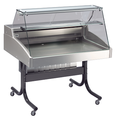 K&uuml;hlvitrine mit  Untergestell 125 cm