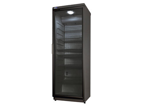 Kühlschrank mit Glastüre 360 l schwarz