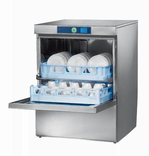 Geschirrsp&uuml;ler FXS-10 A / 3-6 Minuten, incl. Adapter 400 V / 230 V, Korb 500 mm, 1 Teller-, 1 Gl&auml;ser-, 1 Universalkorb, 1 Besteckk&ouml;cher